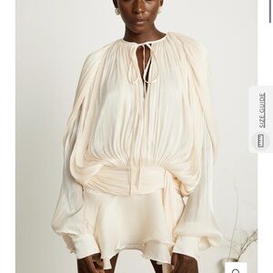 Miss rosier EUGÉNIE FULLY-PLEATED RUFFLED sz m